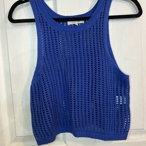 Love Tree Royal Blue Knit Tank Top